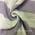 100% Double coton Gauze Yarn Dyed Stripe Textile